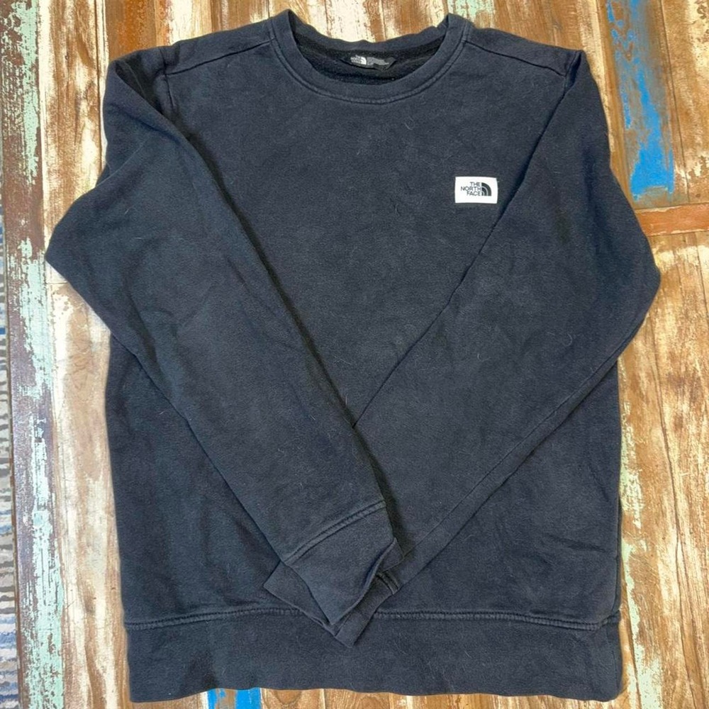 The North Face Black Crewneck Sweatshirt Outdoor Hiking Mens Small